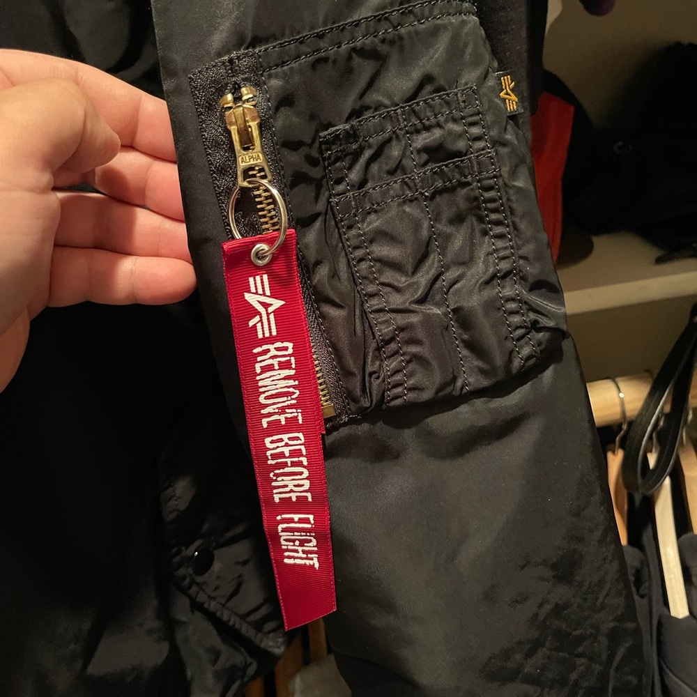 Alpha Industries Reversible MA-1 Blood Chit Bomber Jacket XL